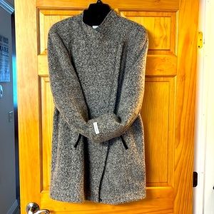 Calvin Klein Women Grey wool coat